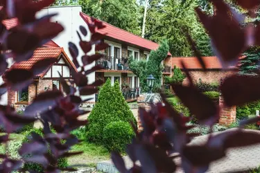 Ezera pludmale netālu no Zalesie Mozūrijas — peldēšana un atpūta